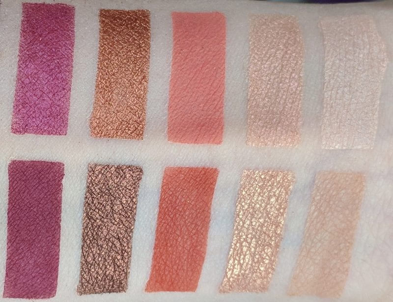 Urban Decay Born to Run Palette Swatches