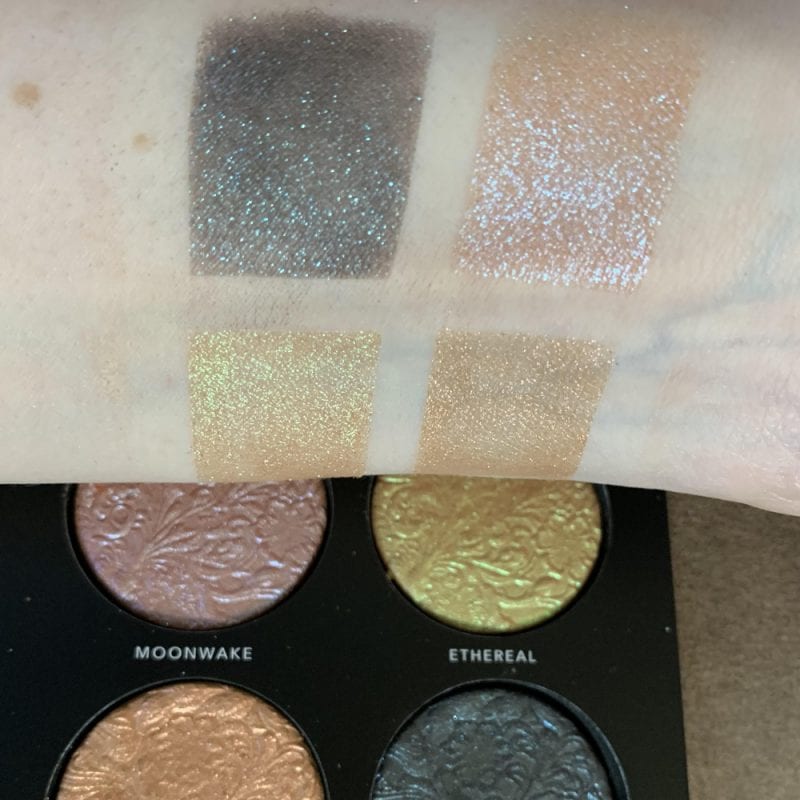 Linda Halberg Enchanted Secrets Palette Review and Swatches on Pale Skin