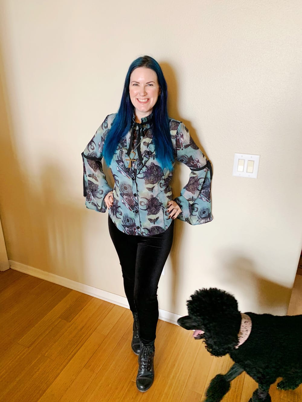 Gothic Style Green Witch Hell Bunny After Death Blouse