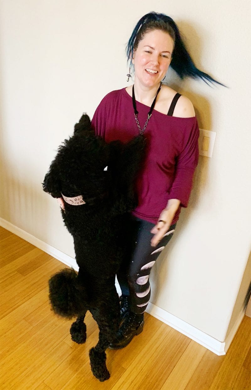 Nyx loves to jump up and hug