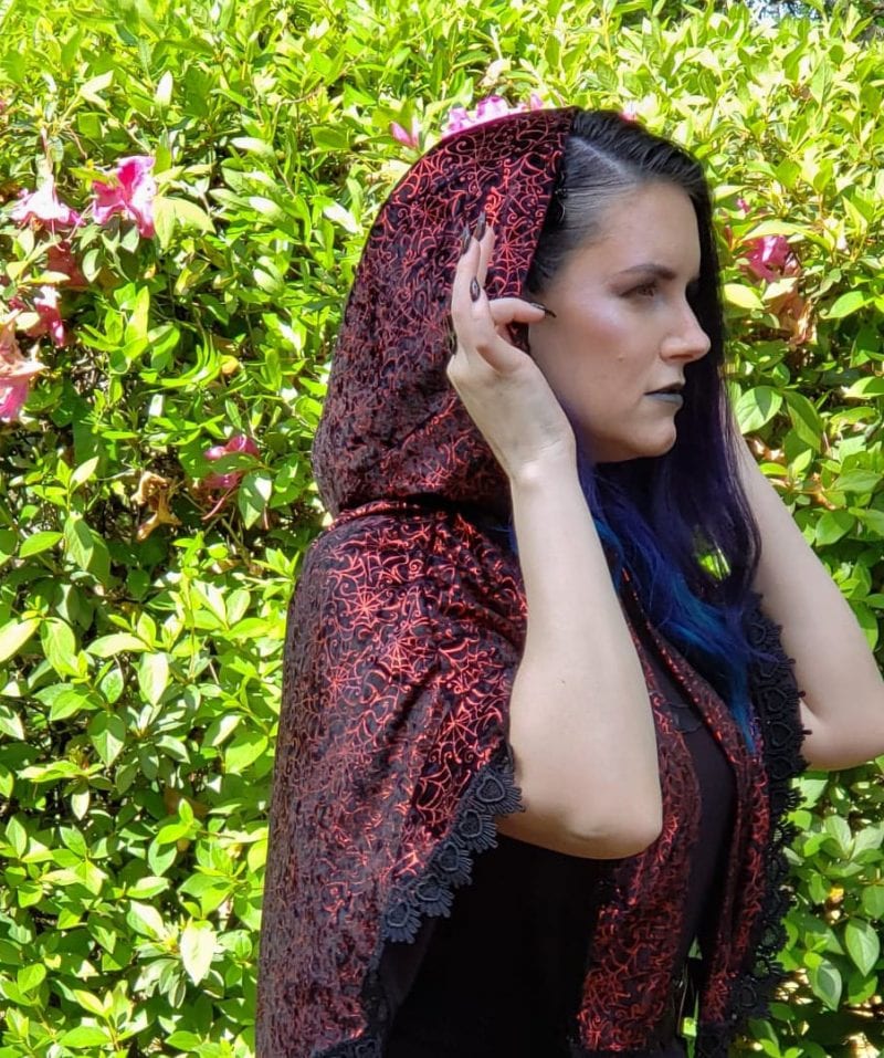 Spellbound Stitches Red Capelet