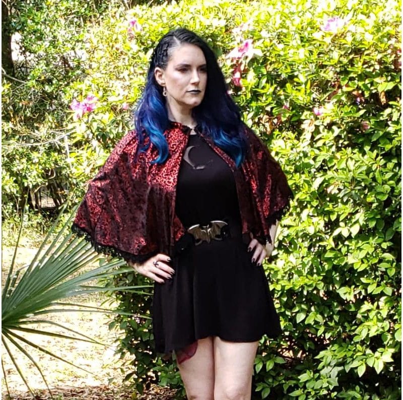 Spellbound Stitches Red Capelet