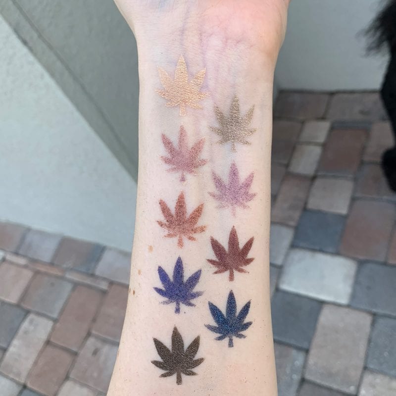 Melt Cosmetics Impulsive Palette Swatches on Pale Skin