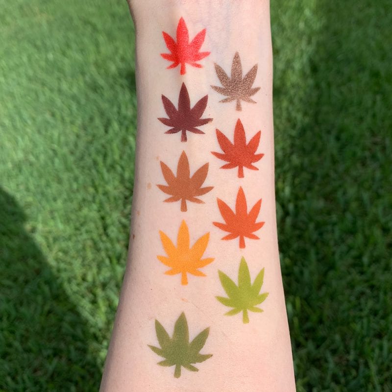 Melt Cosmetics Impulsive Palette Swatches on Pale Skin