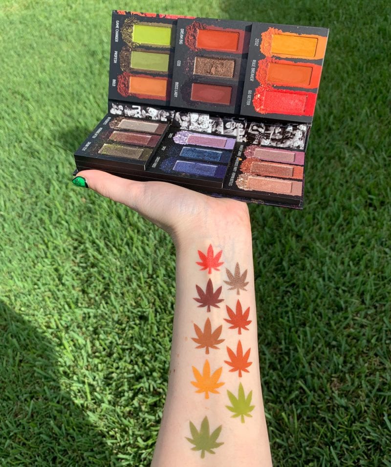 Melt Cosmetics Impulsive Palette Swatches on Fair Skin