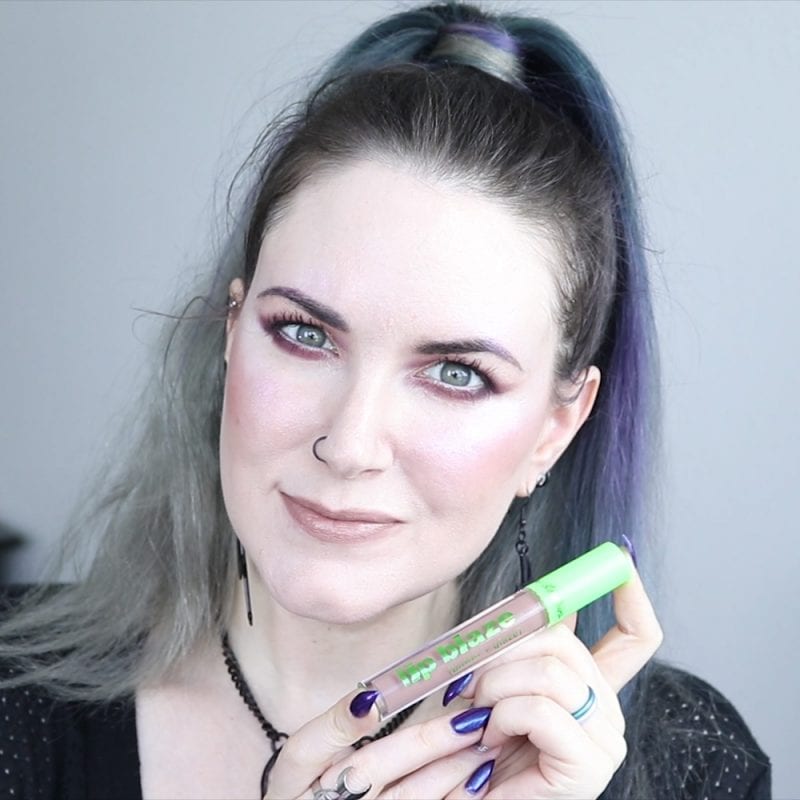 Lime Crime Ivy Lip Blaze Lipstick swatched on fair skin