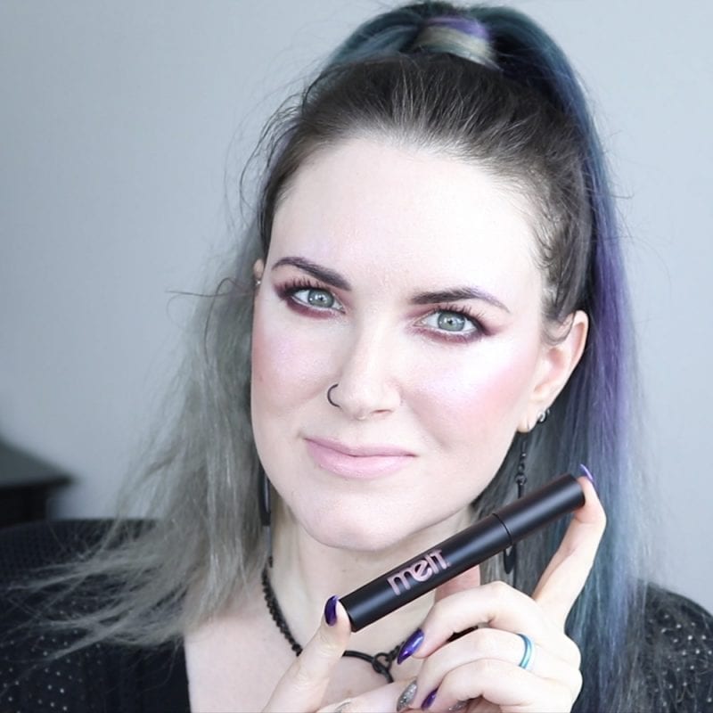 Melt Cookie Cutter Liquid Lipstick swatched on fair skin