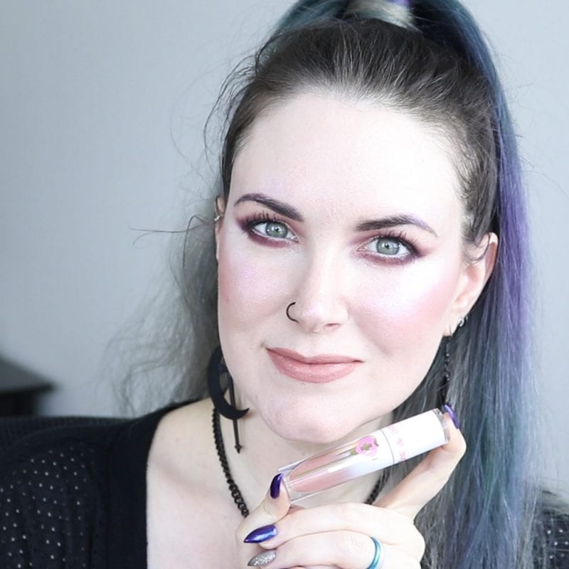 Sugarpill Next Liquid Lipstick swatched on fair skin