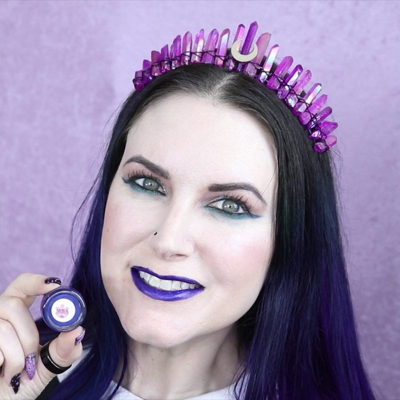 MBA Cosmetics Indigo swatch