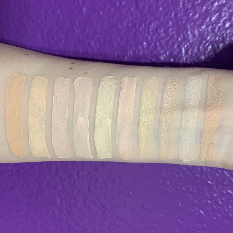 Drugstore Foundation Swatches on Fair Skin