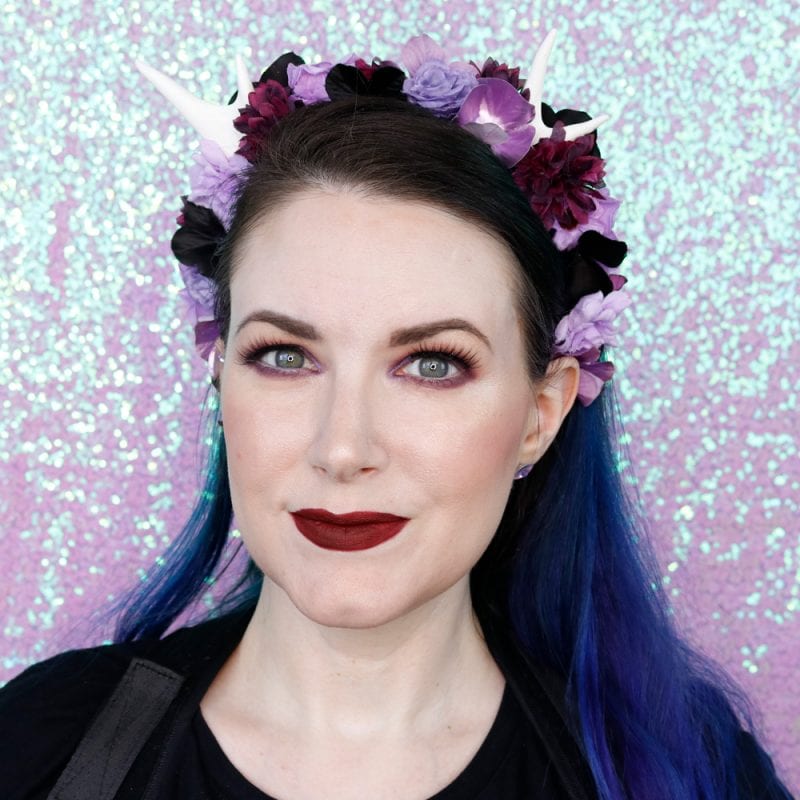 Purple Hooded Eyes Makeup