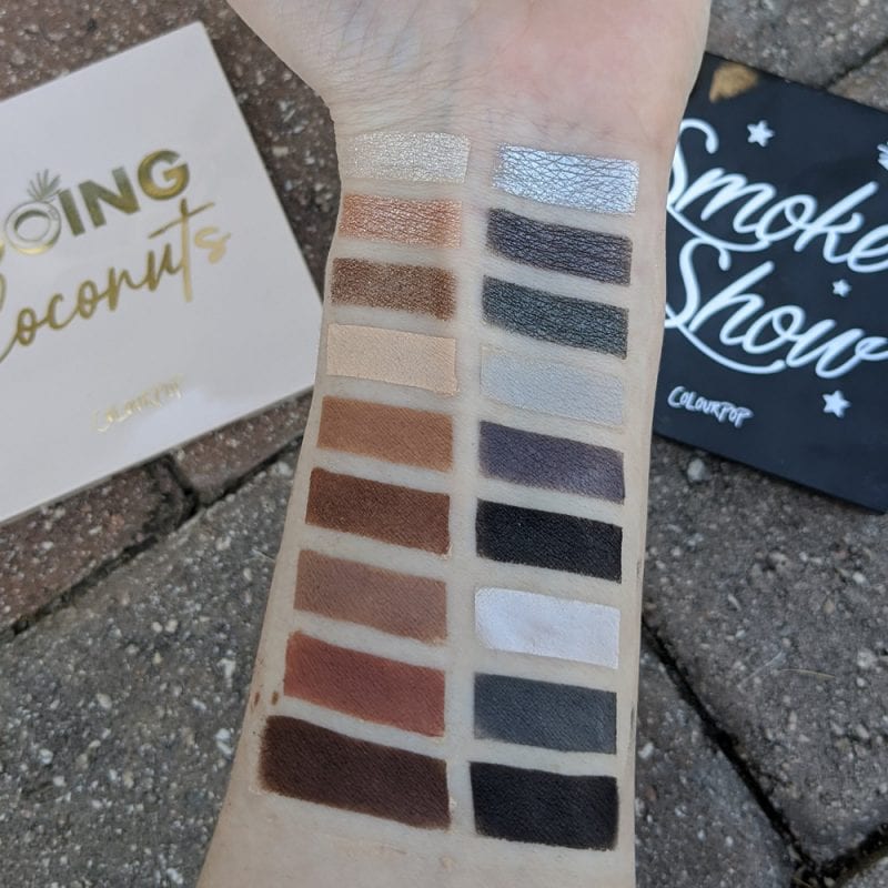 Colour Pop Going Coconuts Swatches