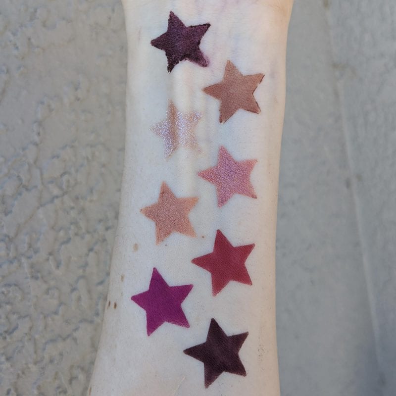 Nabla Wild Berry Cutie Palette Swatches