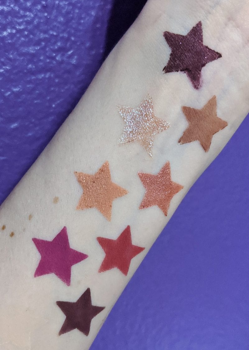 Nabla Wild Berry Cutie Palette Swatches