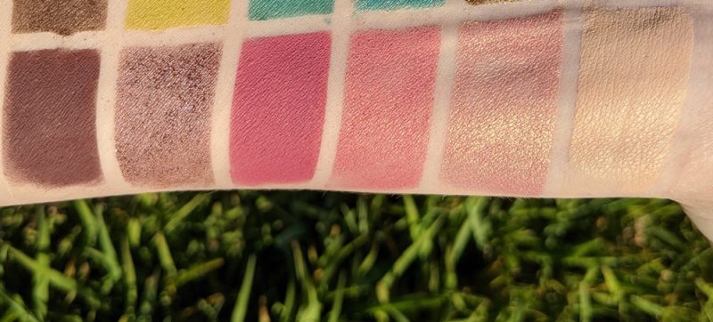 BareMinerals Gen Nude Floral Utopia Swatches on Fair Skin