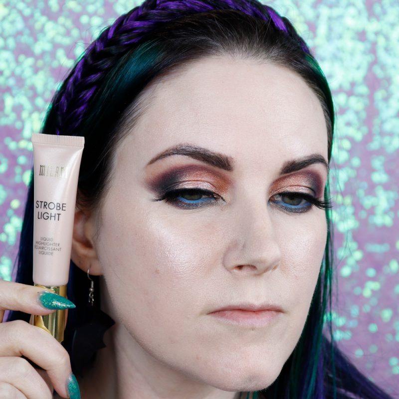 Milani After Glow Strobe Light Liquid Highlighter on Fair Skin