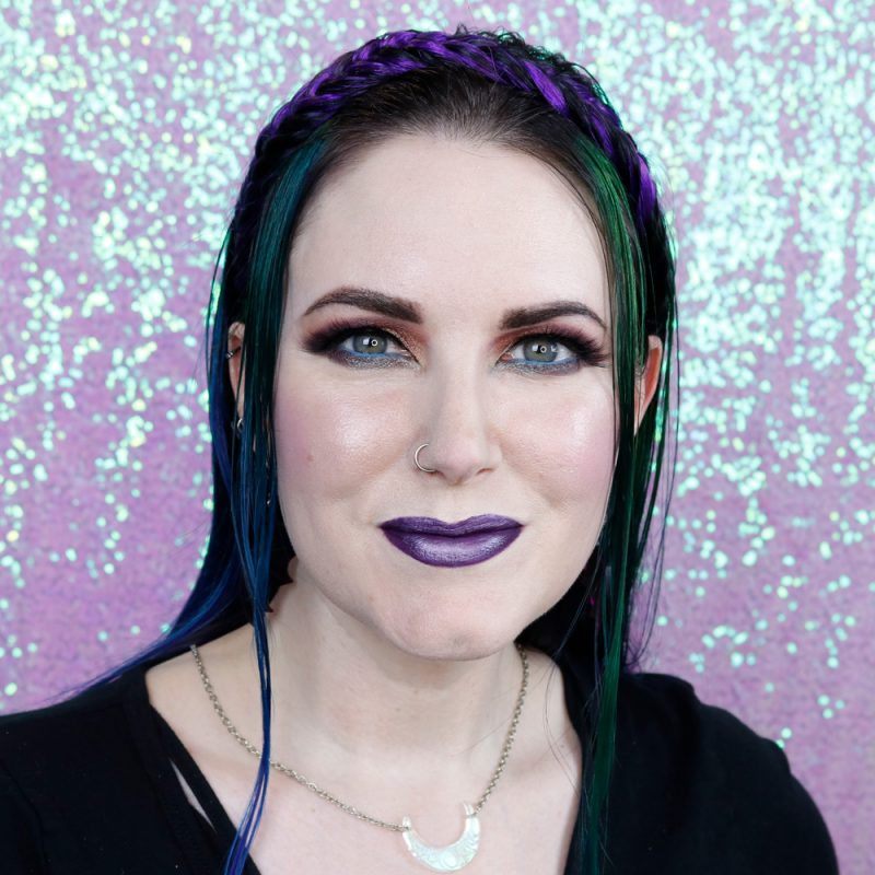 Purple Lipstick on Fair Skin