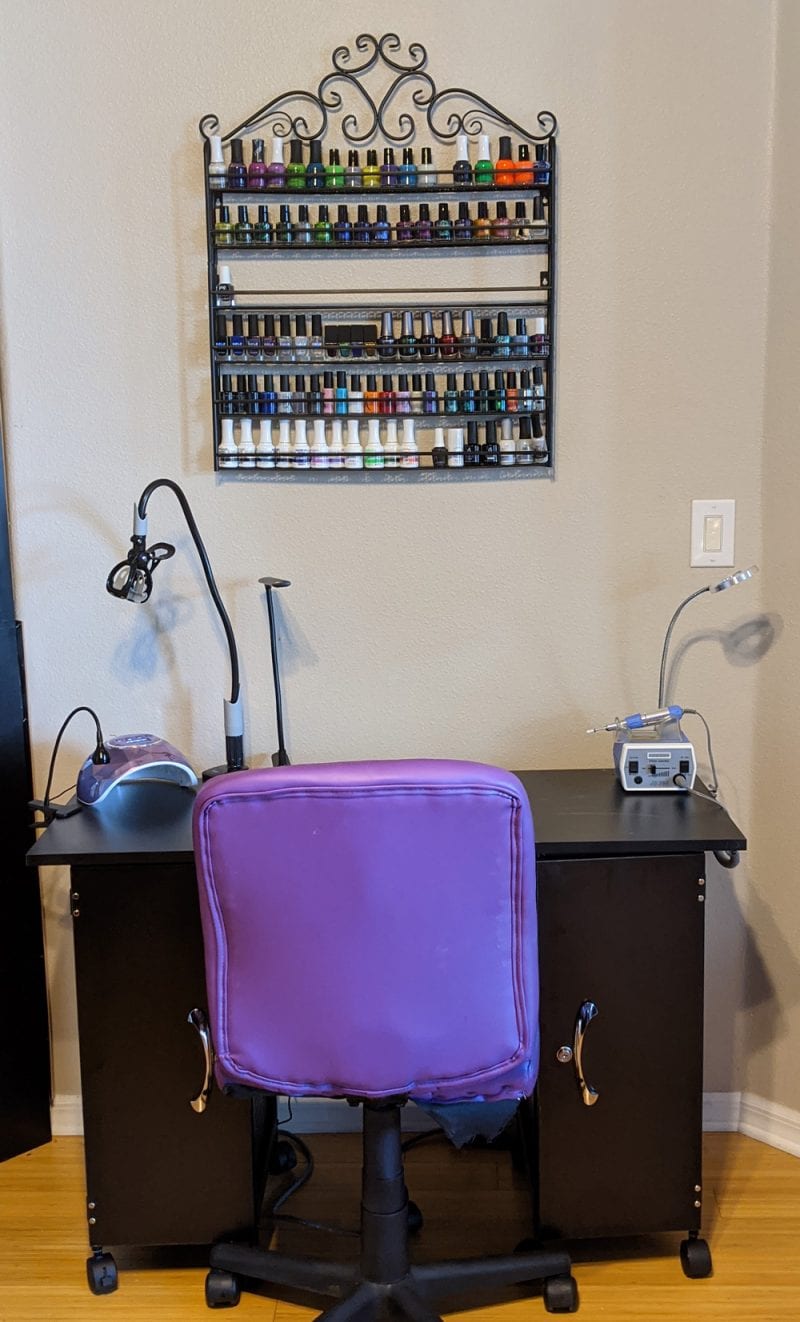 My Nail Polish Work Station