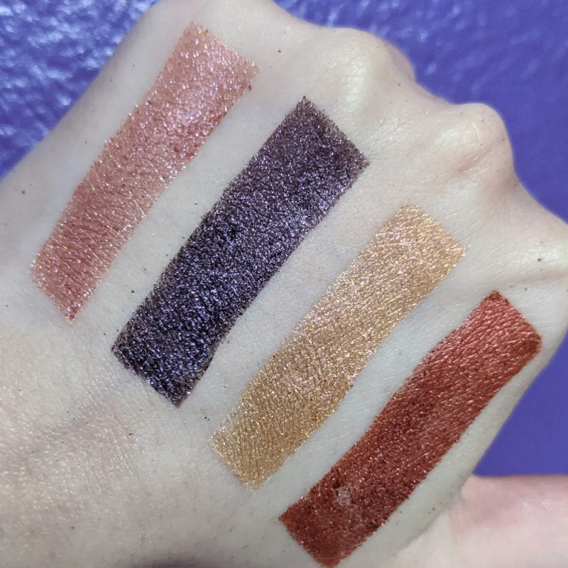 Stila Kaleidoscope Eye Shadow Quad Heaven's Vault Swatches Review