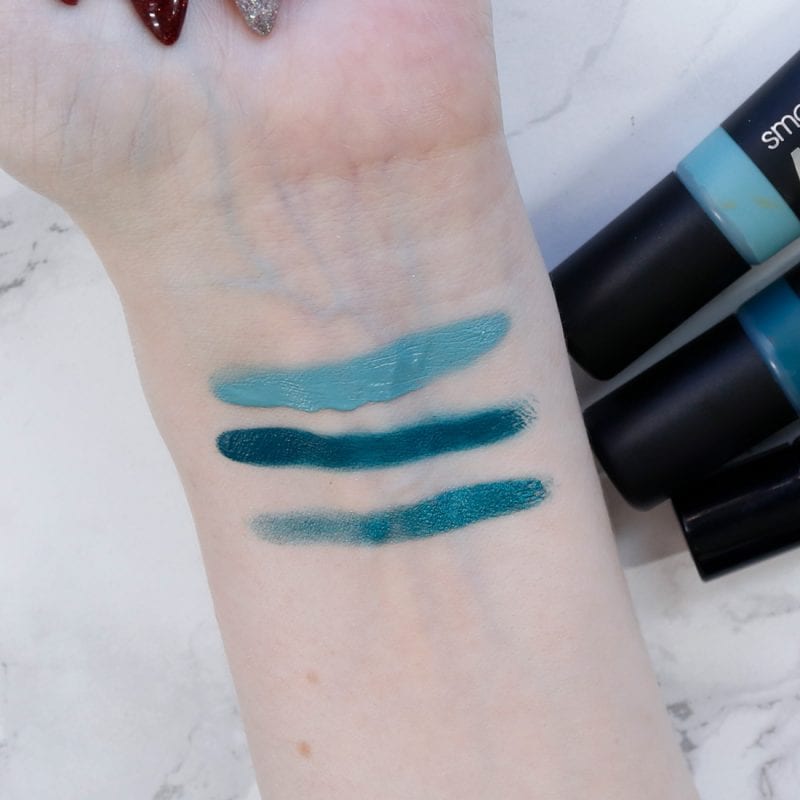 Smashbox Always On Cream Shadow Teal Blue Comparison