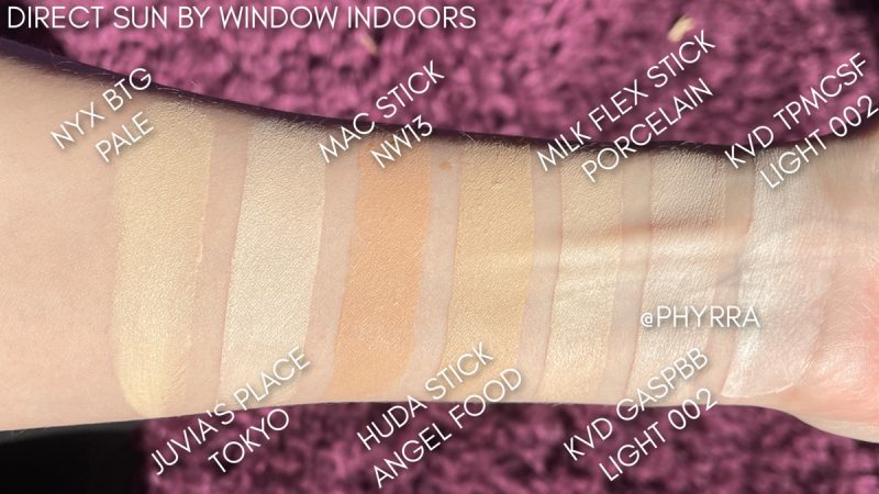 KVD Good Apple Skin-Perfecting Foundation Balm Light Skin Swatches