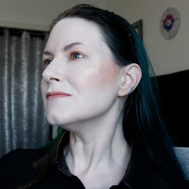 KVD Good Apple Skin-Perfecting Foundation Balm in Light 002 Blends Seamlessly Initially