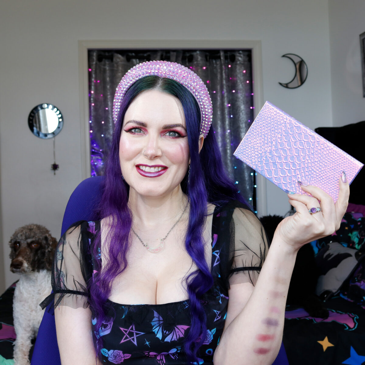 DIY Gothic Charm School Vegan Cruelty-Free Indie Makeup Eyeshadow Palette