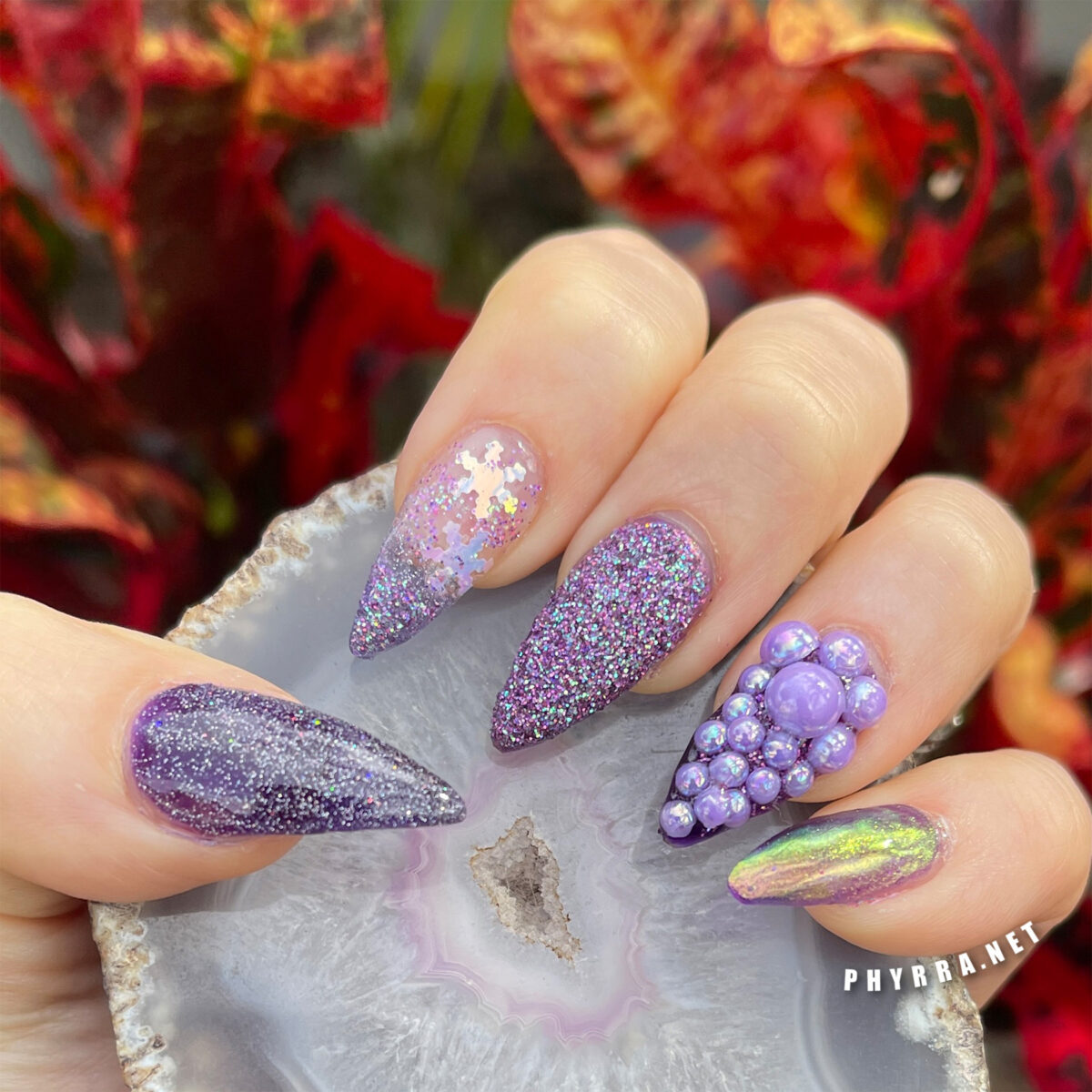 Purple Unichrome Pinky Finger