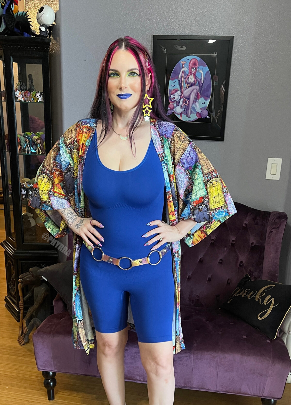 Haori Kimono Robe with Tank Bodysuit