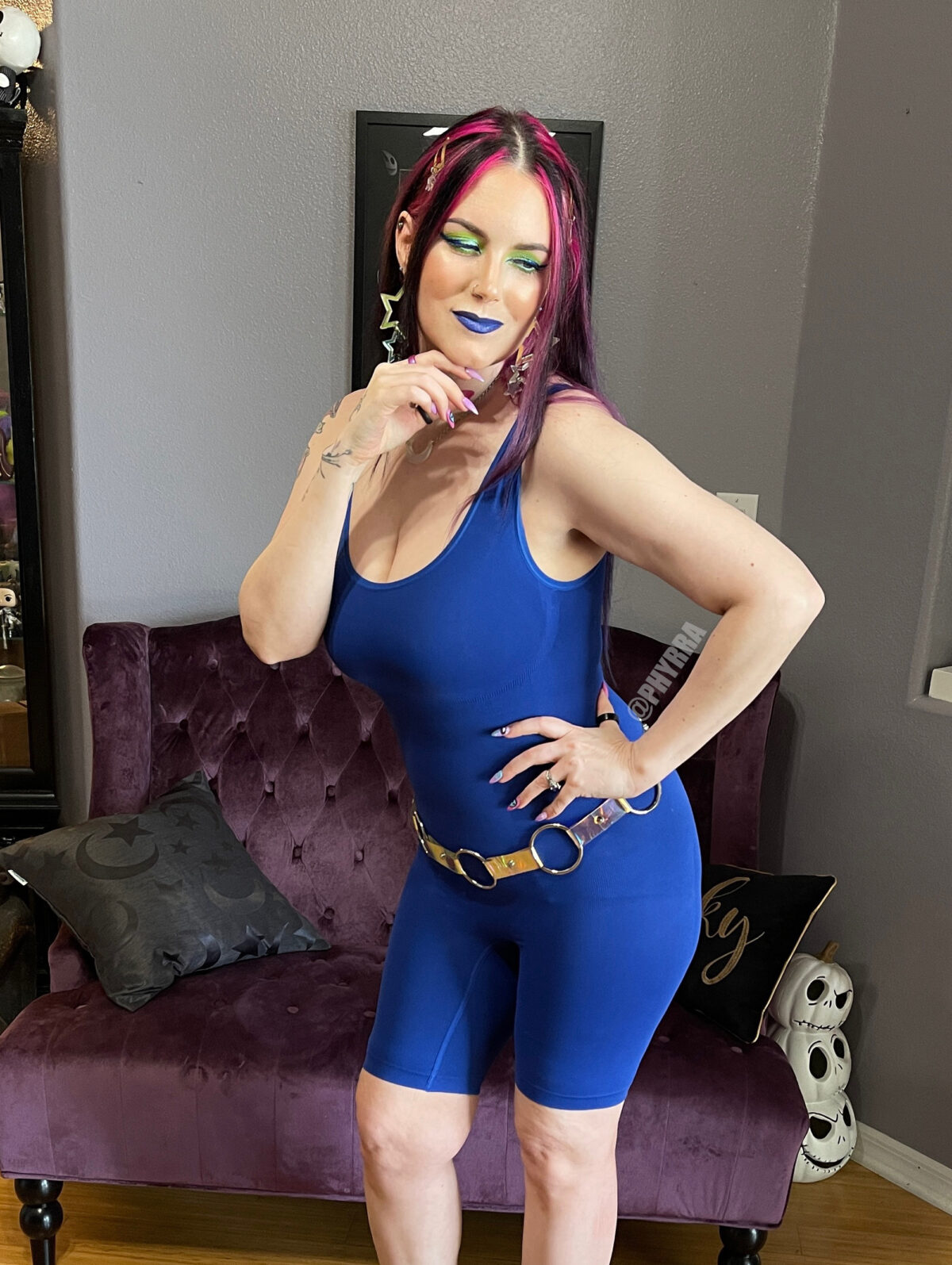 Royal Blue Tank Bodysuit Shapewear