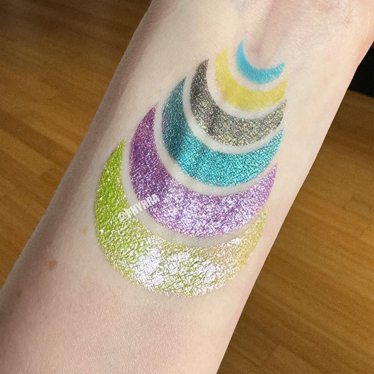 Aromaleigh Victorian Oddities Eyeshadow Collection Swatches on Fair Skin