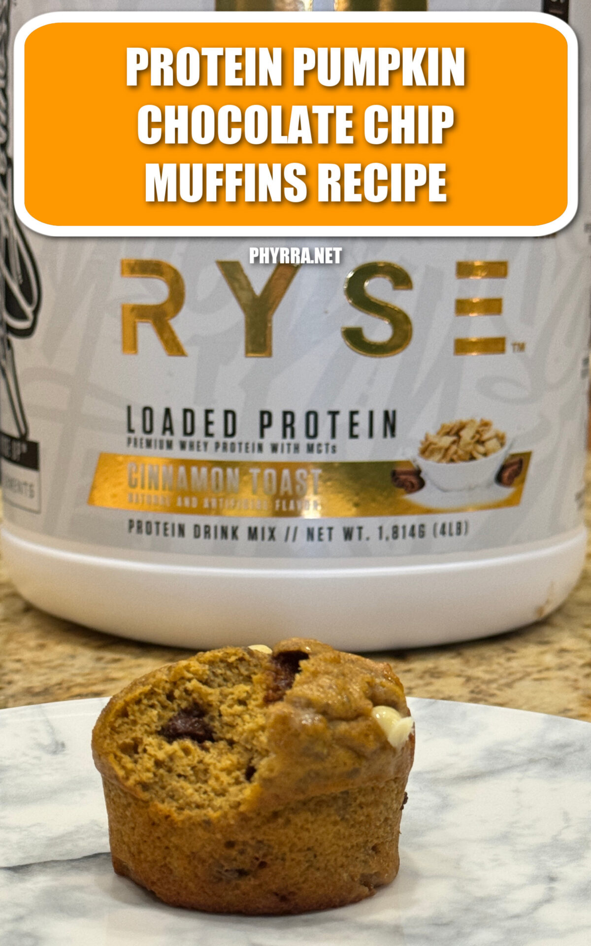 Protein Pumpkin Chocolate Chip Muffins