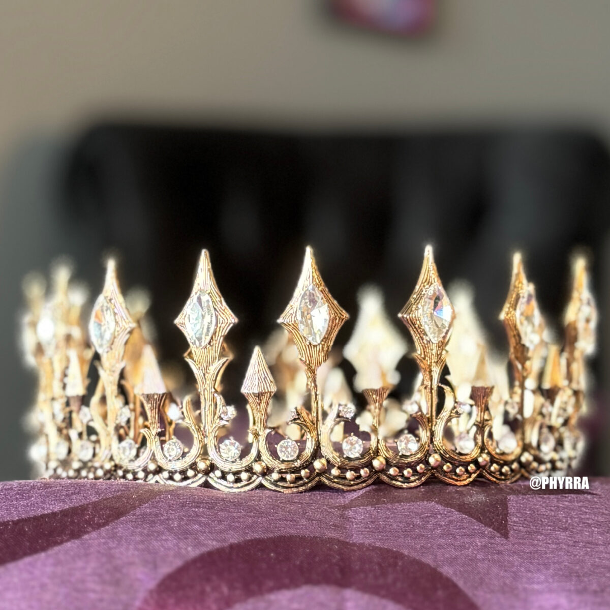 SWEETV Couple Crown-Fairy Garden King Crown