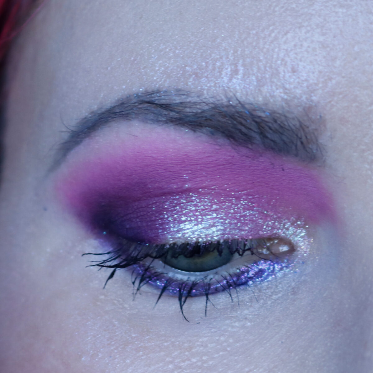 Wicked Widow Beauty Lovesick Palette on the eyes