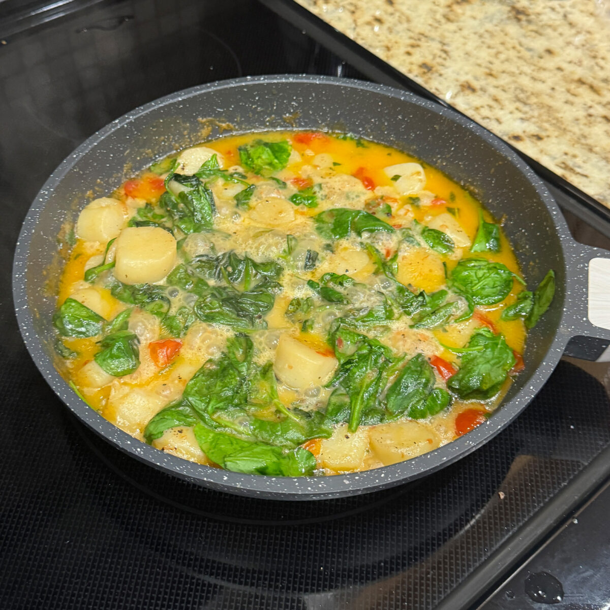 Scallops and Baby Spinach