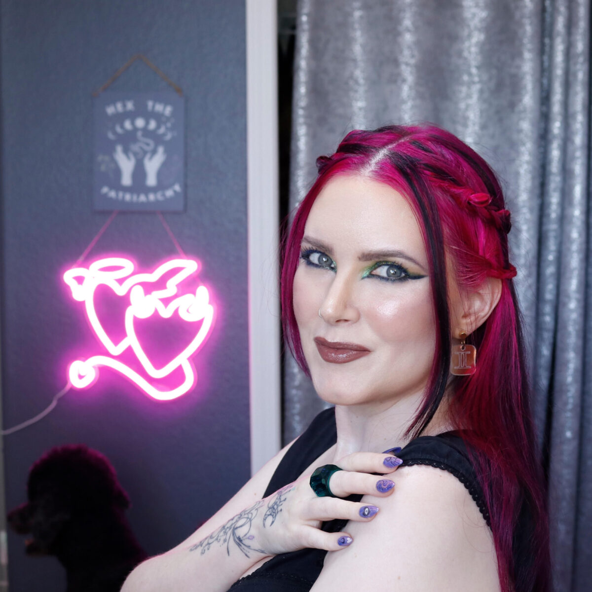 Cordelia is wearing Urban Decay Give 'Em Backtalk Glossy Liquid Lipstick