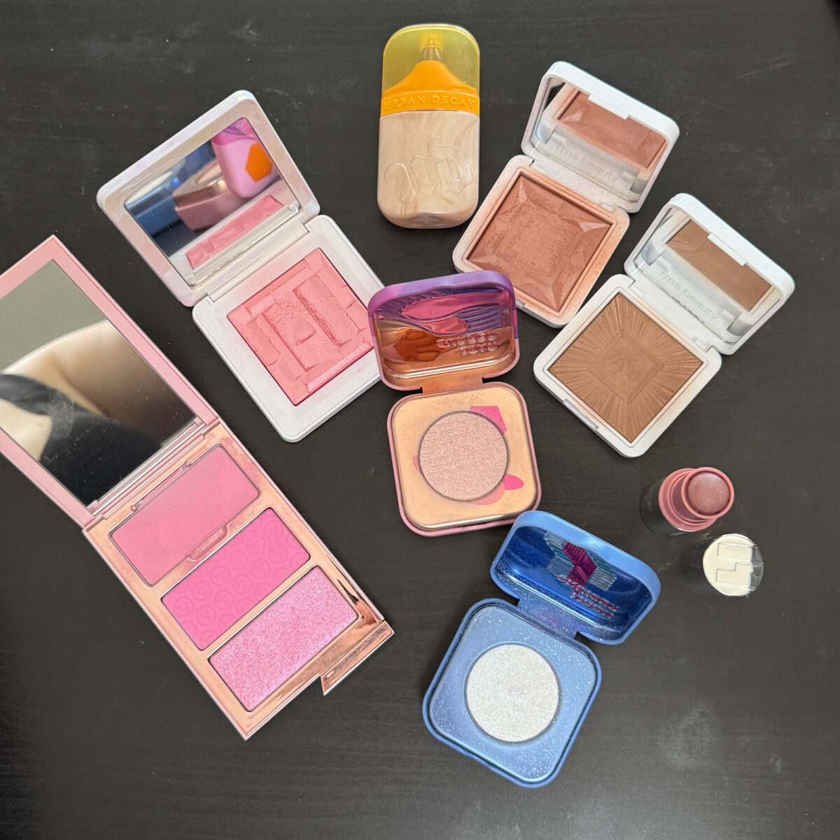 Fair Skin Cool and Neutral Blush and Highlighter makeup products