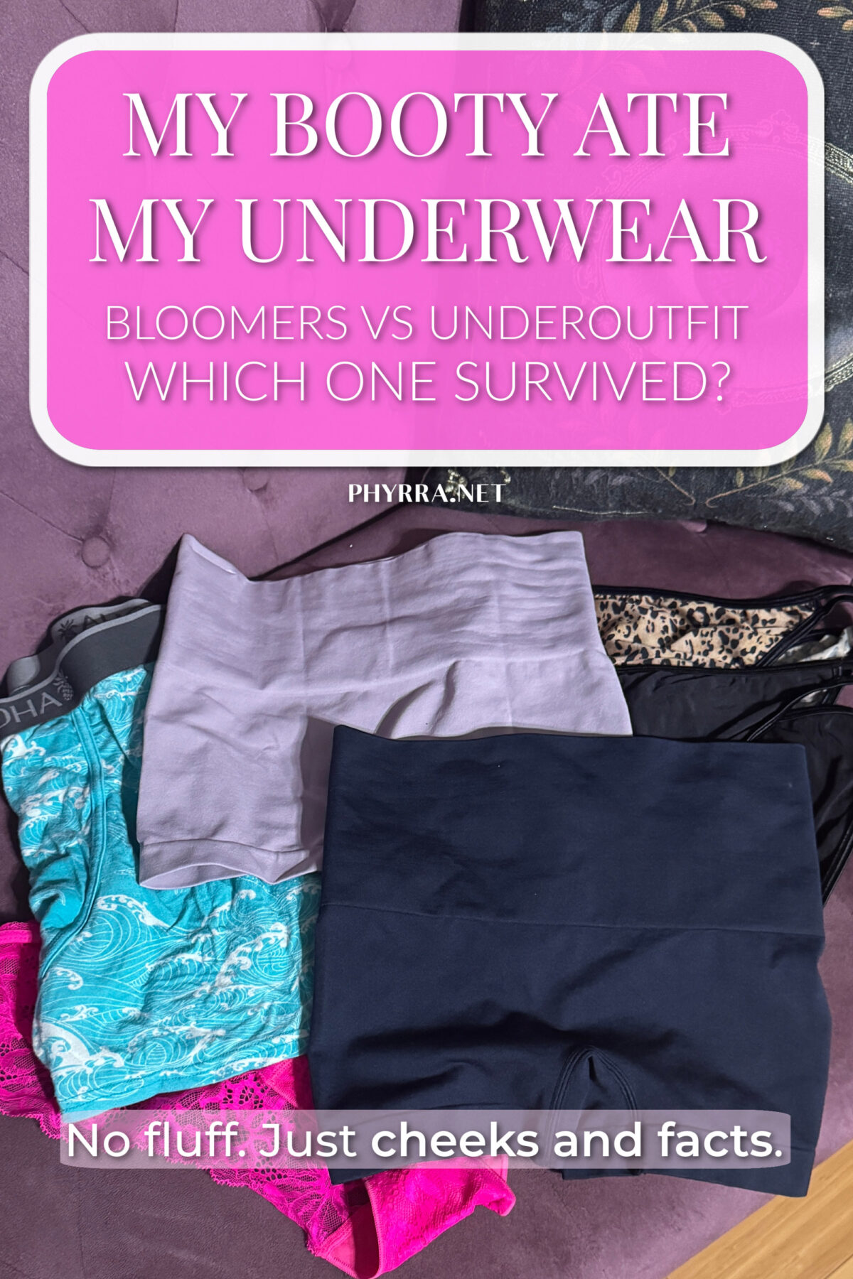 My Booty Ate My Underwear Bloomers and Underoutfit: Which one survived? An honest review by Cordelia Frost