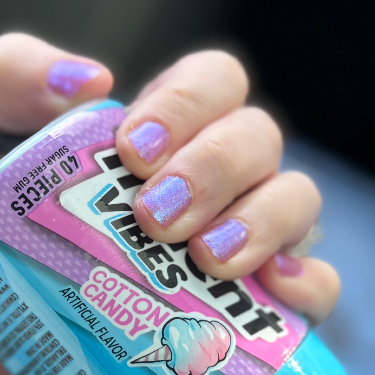 ILNP Flower Child nail polish on my short natural nails