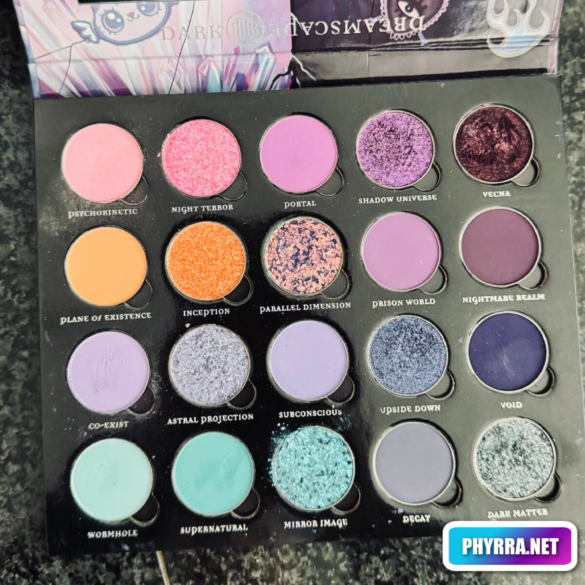Bellabeautebar Dark Dreamscape Indie Makeup Palette 