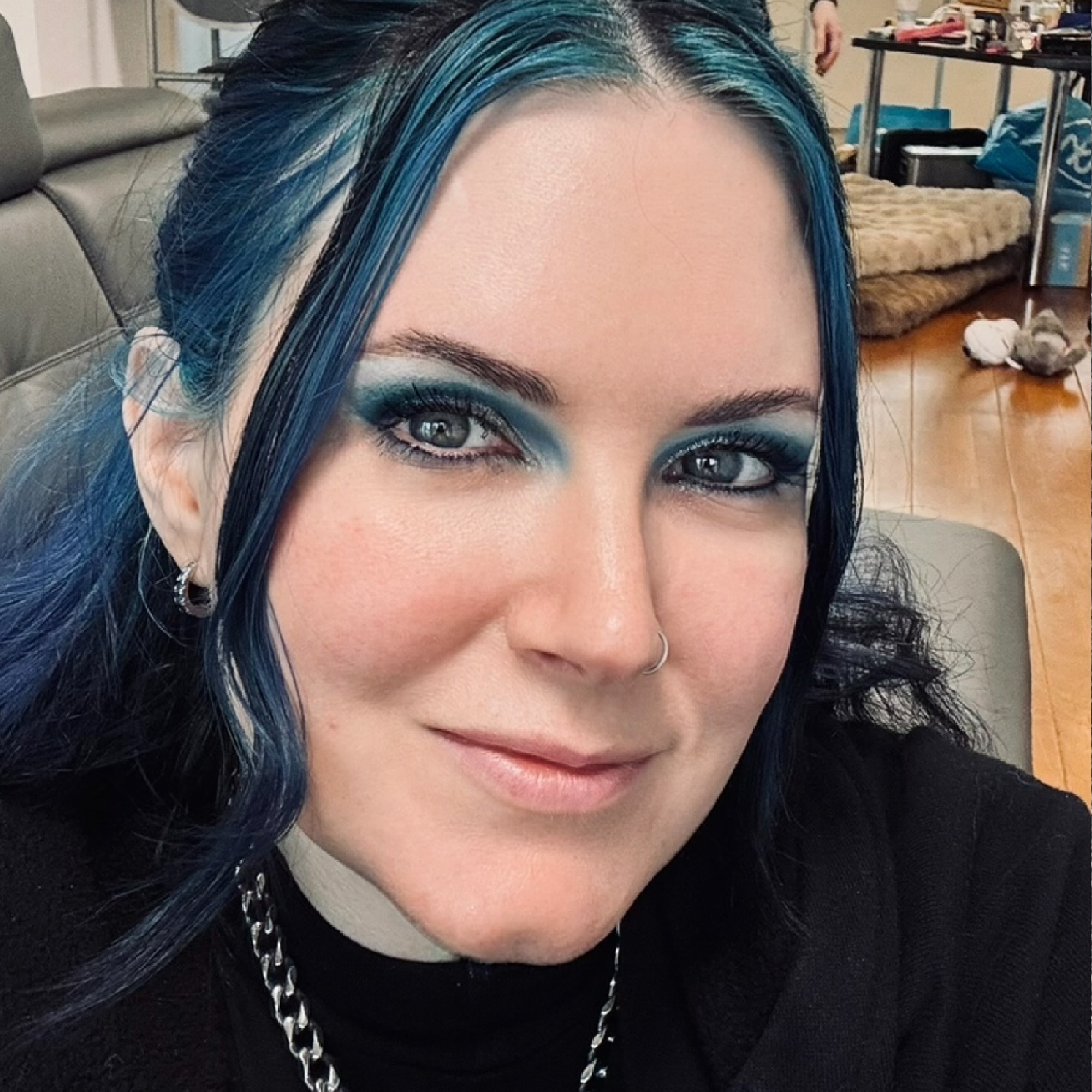 Glisten Cosmetics Star Liquid Eyeliners, the blue shade worn by Cordelia Frost, indie beauty expert