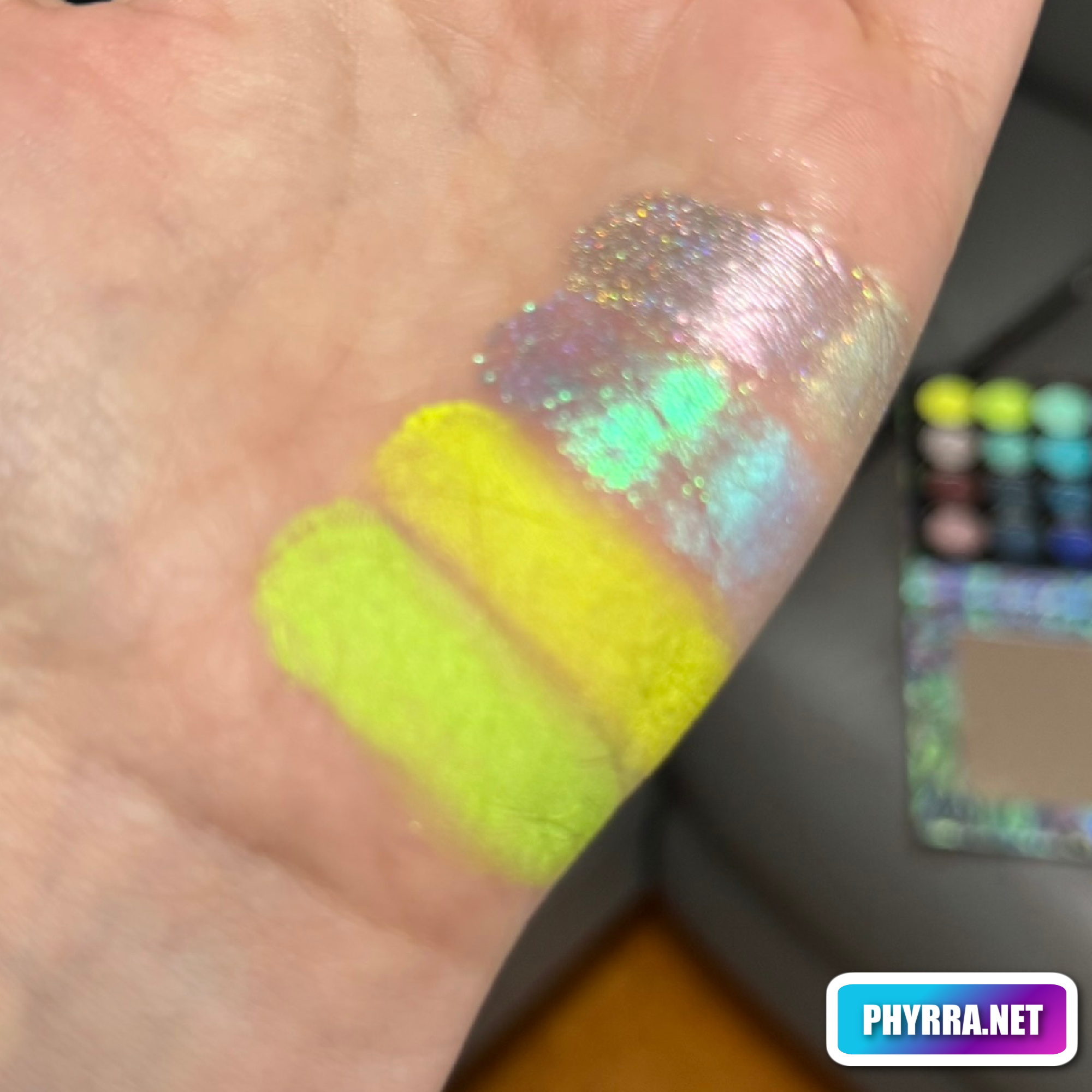 Ocean Jewel Palette swatches on fair skin by Cordelia Frost
